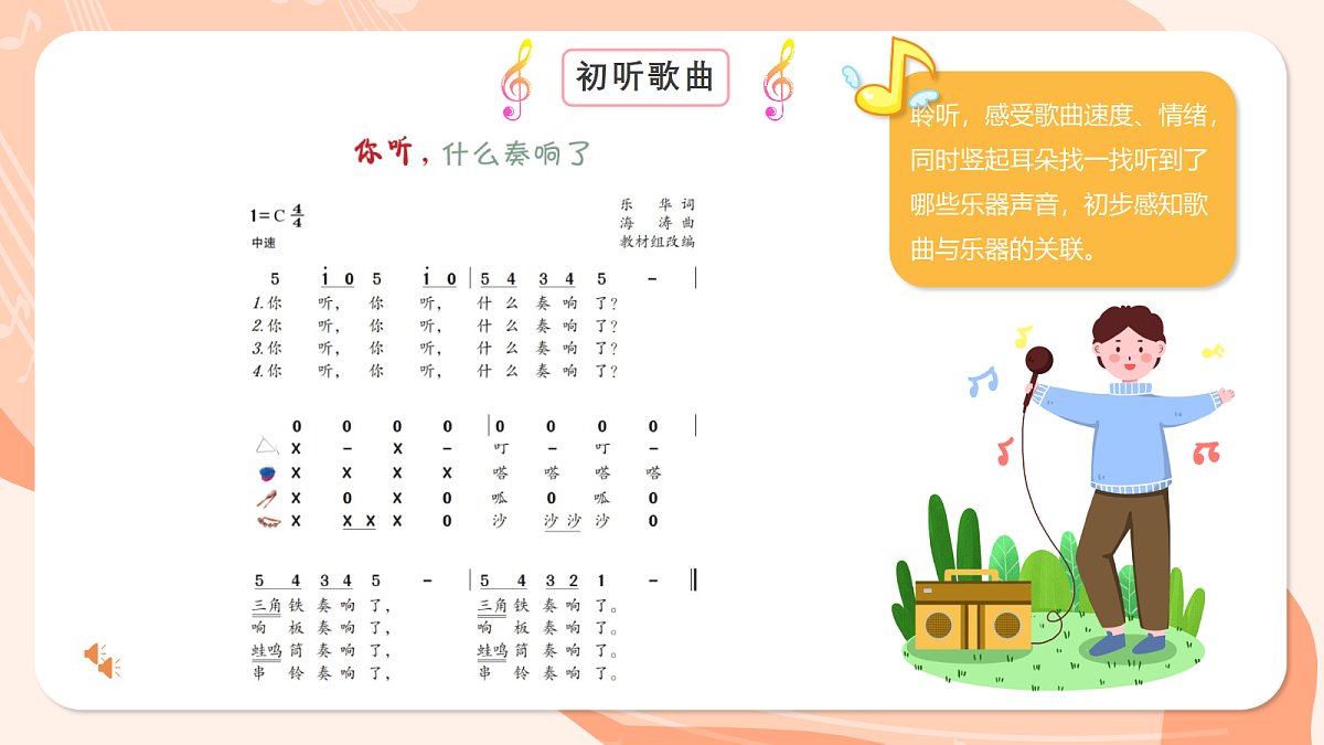 湘艺版小学音乐二年级上册第四课《你听,什么奏响了》课件第7页