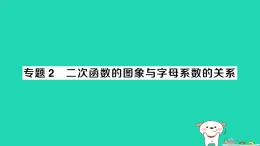 安徽省2025九年級(jí)數(shù)學(xué)上冊(cè)第21章二次函數(shù)與反比例函數(shù)專題2二次函數(shù)的圖象與字母系數(shù)的關(guān)系作業(yè)課件新版滬科版