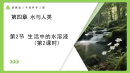 4.2 生活中的水溶液（第2課時） （培優(yōu)教學課件） 科學浙教版2024八年級上冊