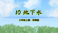 苏教版（2024）三年级上册（2024）10 地下水课文配套ppt课件