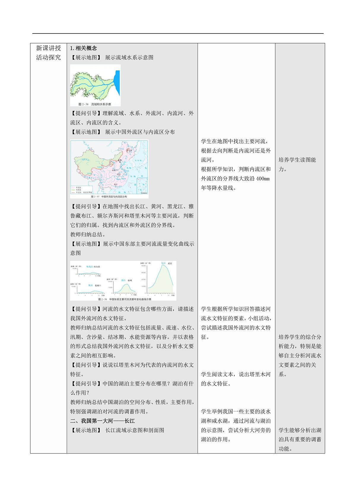 2.3 中国的河流(教学设计)第2页