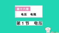 物理九年级全册电压作业课件ppt