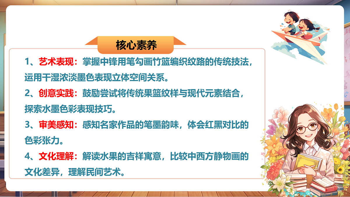 【人美版】美术 三年级上册 第二单元 第3课《果篮传情谊》 精品课件(36页)第2页