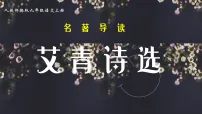 人教部编版(2024)九年级上册名著导读(一)《艾青诗选》:如何读诗教学演示ppt课件