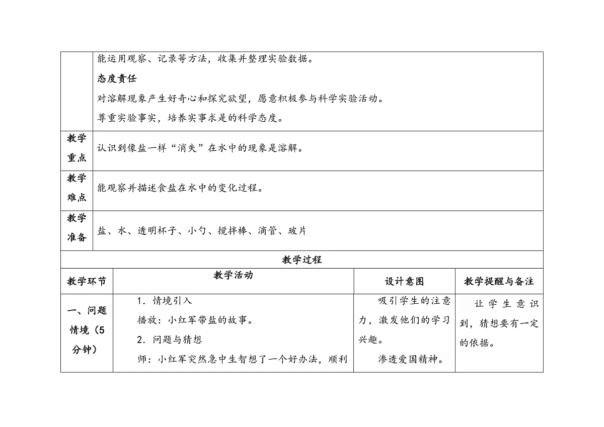 1.1《把盐藏起来》教学设计 2025-2026学年大象版二年级科学上册第2页