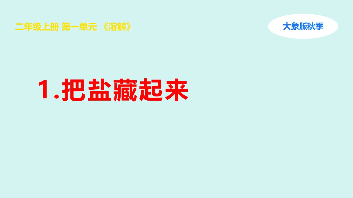 1.1《把盐藏起来》课件第1页