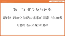 第一節(jié) 化學反應速率-課時2 影響化學反應速率的因素   人教版化學選擇性必修1 課件