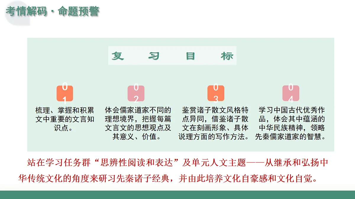 2026年高考语文文言文·阅读一轮复习 第02讲 《侍坐 》《齐桓晋文之事》《庖丁解牛》 复习课件第6页