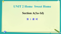 初中英语人教版(2024)八年级上册(2024)Unit 2 Home Sweet Home Section A 1a-1d课前预习ppt课件