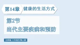 14.2 当代主要疾病和预防(课件)2025-2026学年北师大生物八年级上册