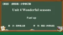 外研版（三起）2024四年级上册（2024）Unit 4 Wonderful seasons集体备课课件ppt