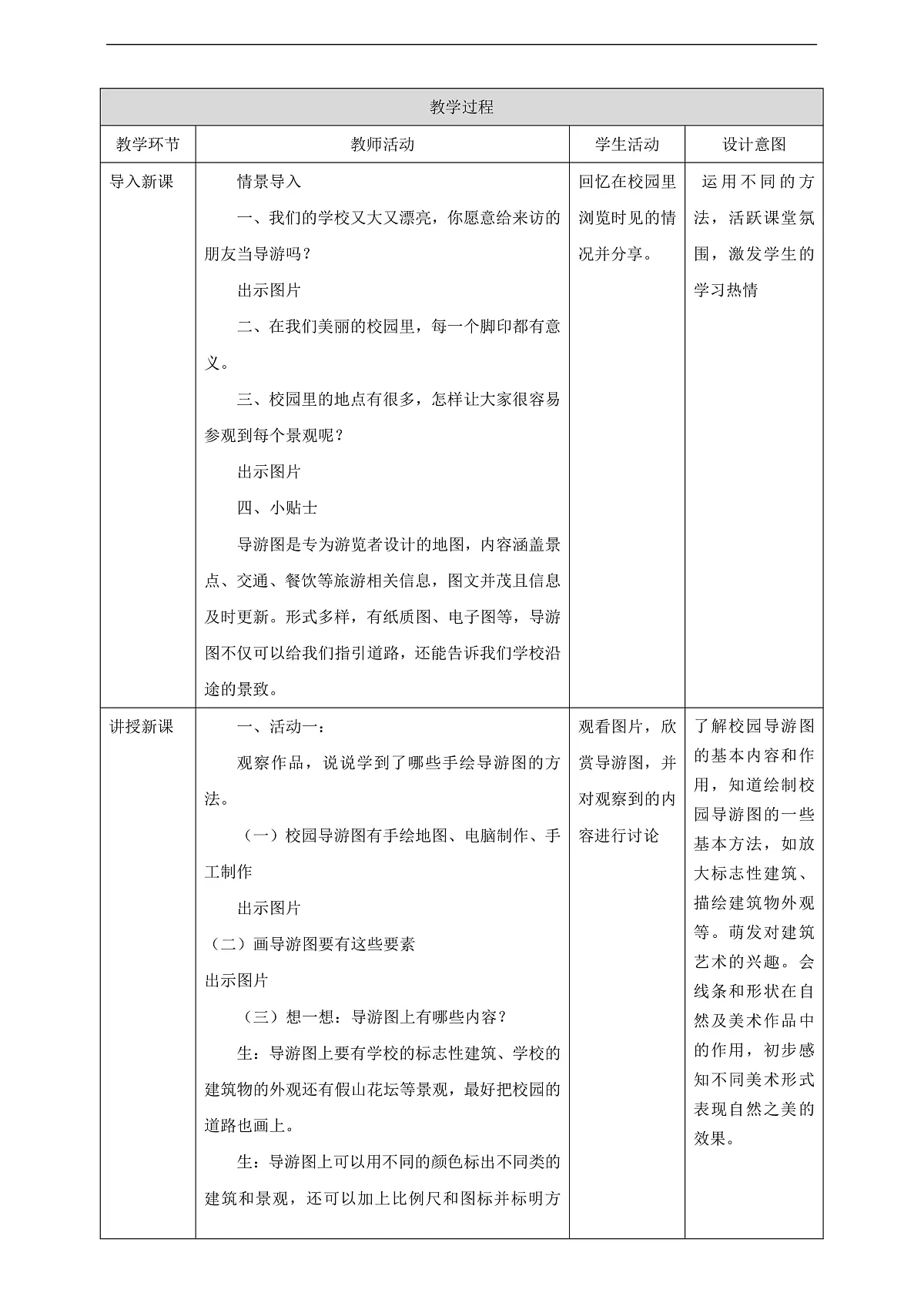 【人教版】美术 二年级上册 第二单元 3 校园小导游 教学设计第2页
