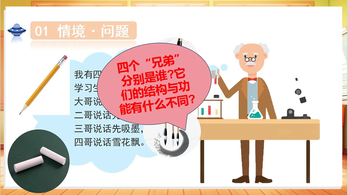 3.8 多样的笔(教学课件)科学冀人版二年级上册(新教材)第5页
