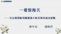 初中语文人教部编版（2024）八年级上册（2024）第一单元5 一着惊海天——目击我国航母舰载战斗机首架次成功着舰课文内容课件ppt