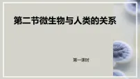 初中生物北师大版(2024)八年级上册(2024)微生物与人类的关系背景图ppt课件