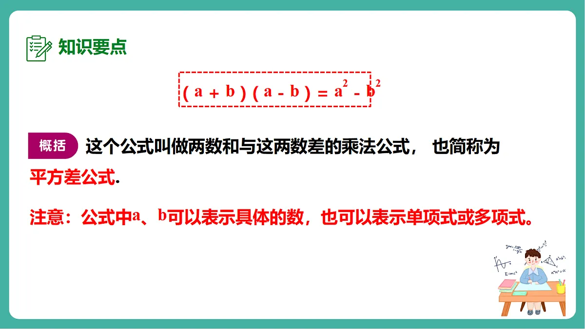 11.3.1 两数和乘以这两数的差 课件第8页