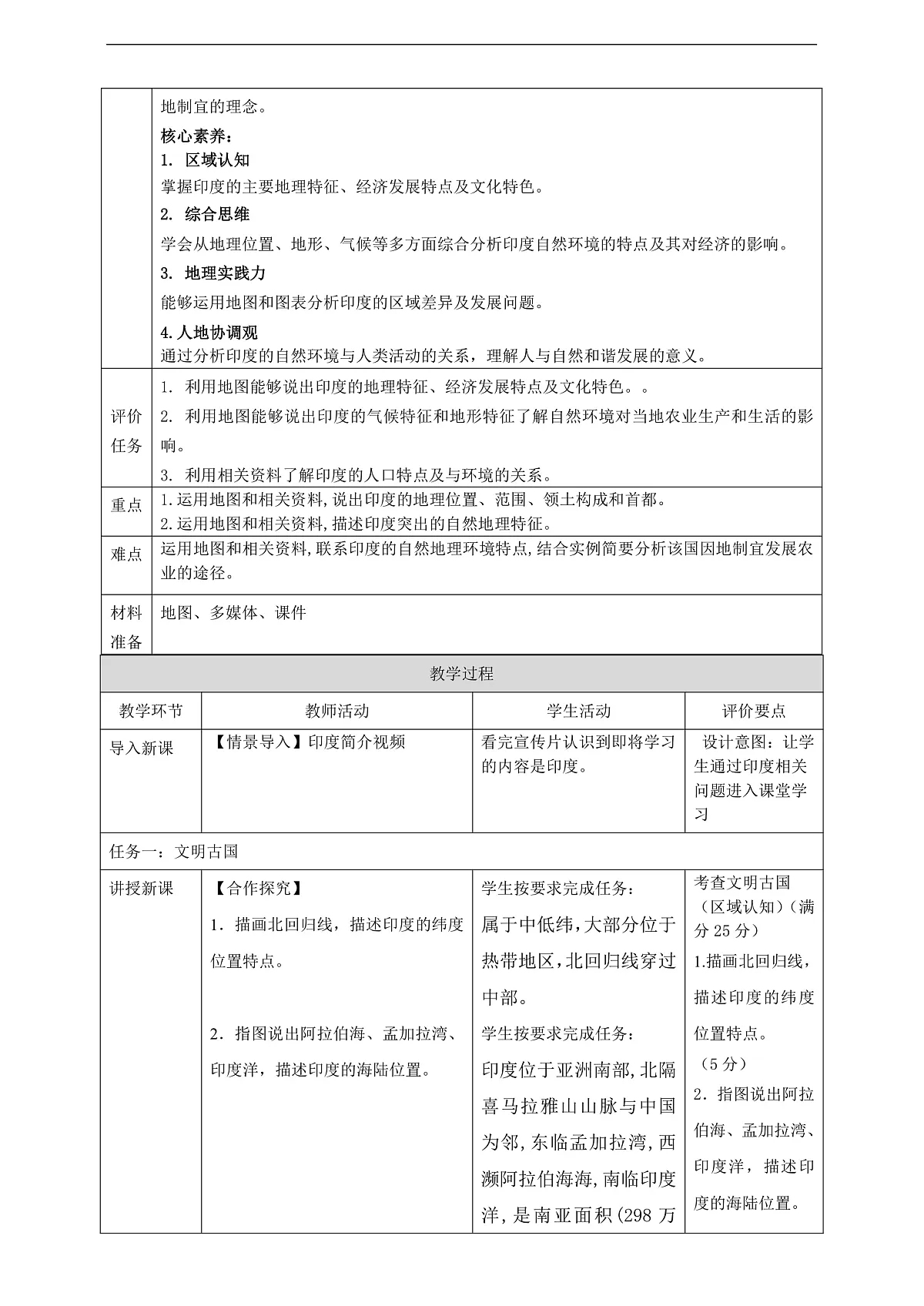 8.2印度 教学设计第2页