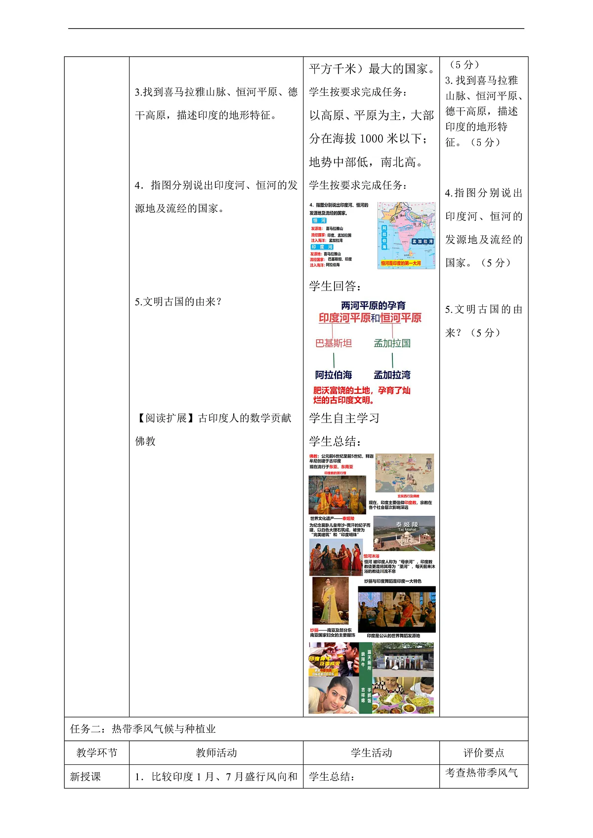 8.2印度 教学设计第3页