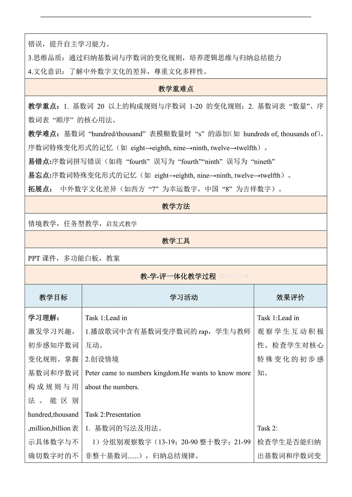 【教学评一体化】Unit 2 Amazing numbers 第3课时Grammar 教学设计-新沪教八上第2页