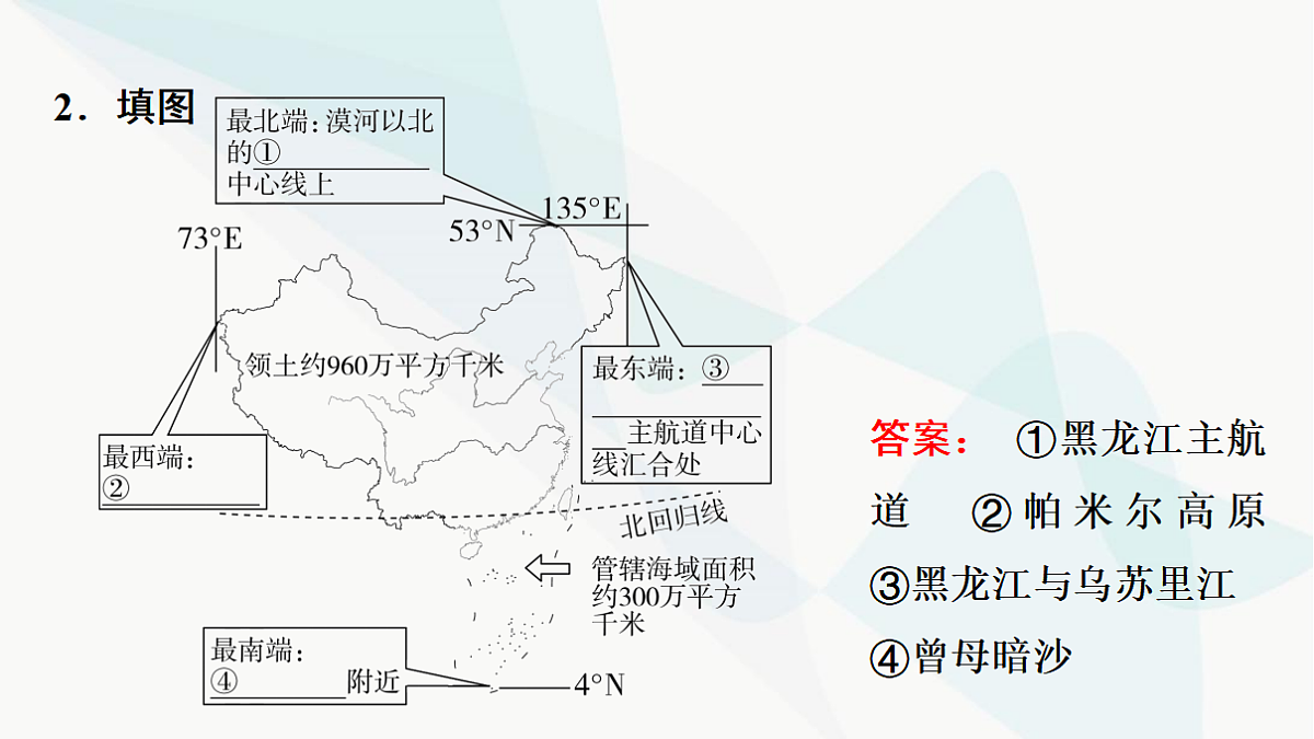 中考地理复习第十章中国的疆域与人口课件第4页
