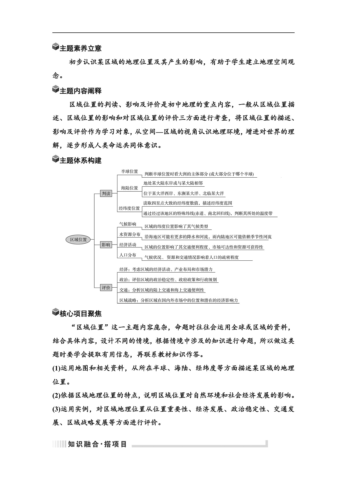中考地理复习主题串讲2区域位置的判读、影响及评价学案第1页