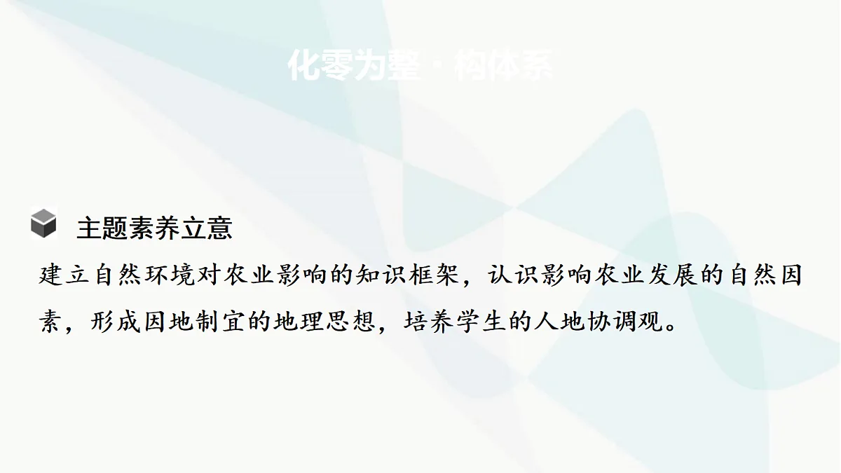 中考地理复习主题串讲5自然环境对农业发展的影响课件第2页