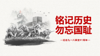 纪念九一八班会课件《铭记历史 勿忘国耻》