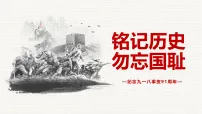 纪念九一八班会课件《铭记历史 勿忘国耻》
