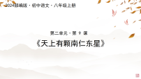 初中语文人教部编版（2024）八年级上册（2024）9*天上有颗南仁东星/王宏甲（新增）教案配套ppt课件
