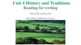 Unit4 History and traditions Reading for Writing 課件和教案 高中英語人教版（2019）必修第二冊