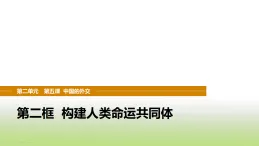 統(tǒng)編版高中思想政治選擇性必修1當(dāng)代國(guó)際政治與經(jīng)濟(jì)第二單元世界多極化第五課第二框構(gòu)建人類(lèi)命運(yùn)共同體課件