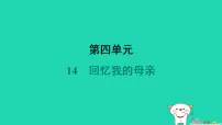 初中语文人教部编版(2024)七年级上册(2024)回忆我的母亲/朱德课堂教学ppt课件