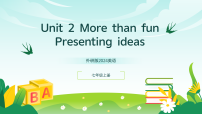 外研版（2024）Unit 2 More than fun教案配套课件ppt