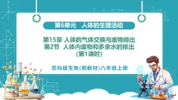 【新教材核心素養(yǎng)】蘇科版生物八年級上冊15.2 人體內(nèi)廢物和多余水的排出 第1課時（教學(xué)課件+教學(xué)設(shè)計）