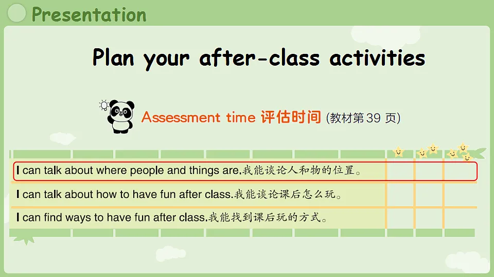 Unit 4 have fun after class第3课时 Wrap-up time & Assessment time第3页