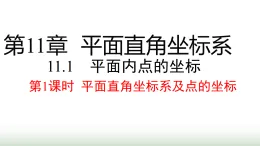滬科版八年級數(shù)學(xué)上冊第11章平面直角坐標(biāo)系11.1第1課時平面直角坐標(biāo)系及點的坐標(biāo)課件