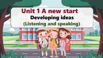 英语七年级上册（2024）Unit 1 A new start教课内容ppt课件