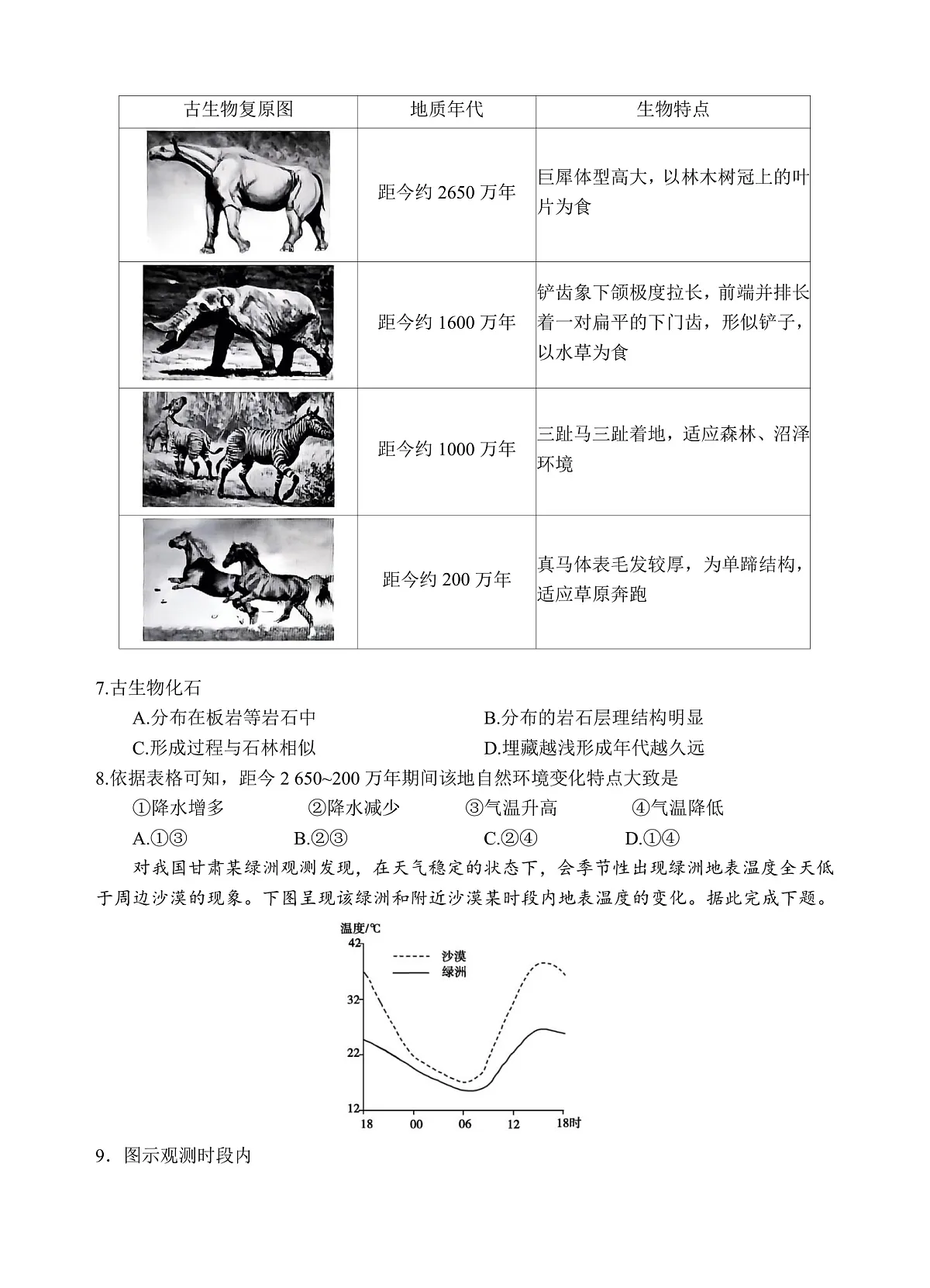 地理试题第2页