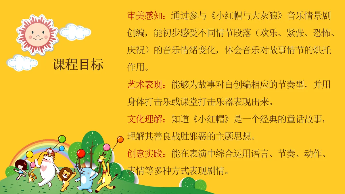 人音版小学音乐二年级上册第三单元《小红帽有大灰狼》课件第2页