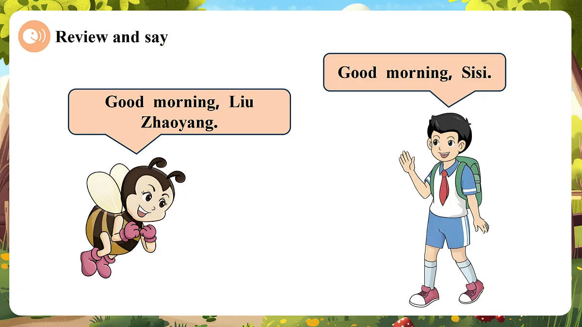 Unit 3 Good morning! Lesson 3 Part B Let’s talk 课件第7页