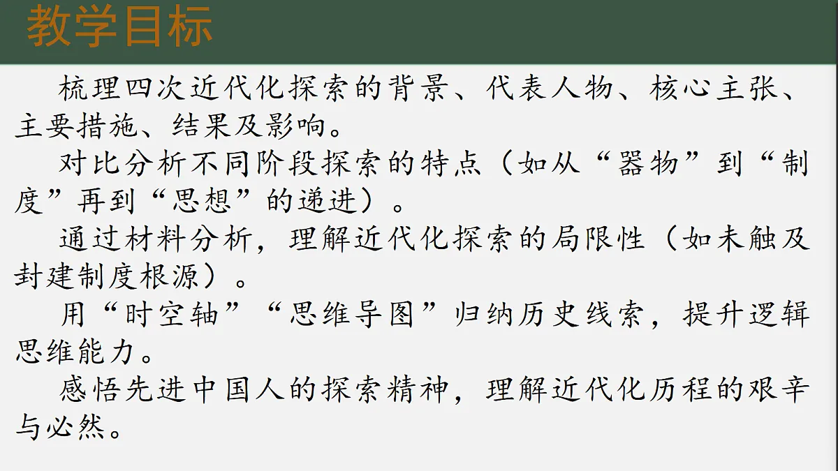人教版历史八年级上册第二单元《早期现代化的初步探索和民族危机加剧 单元综合与测试》课件第3页
