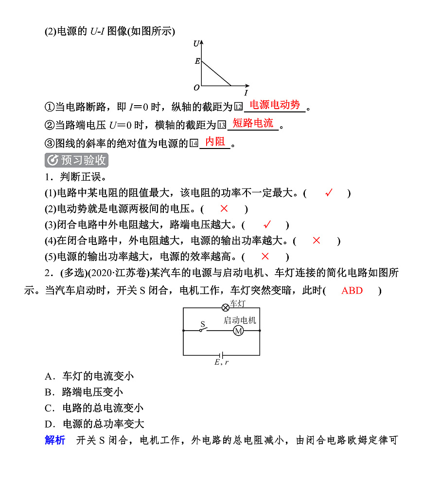 第52课时 闭合电路欧姆定律第2页