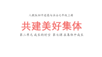 人教版（2024）七年级上册（2024）第二单元 成长的时空第七课 在集体中成长共建美好集体教学ppt课件
