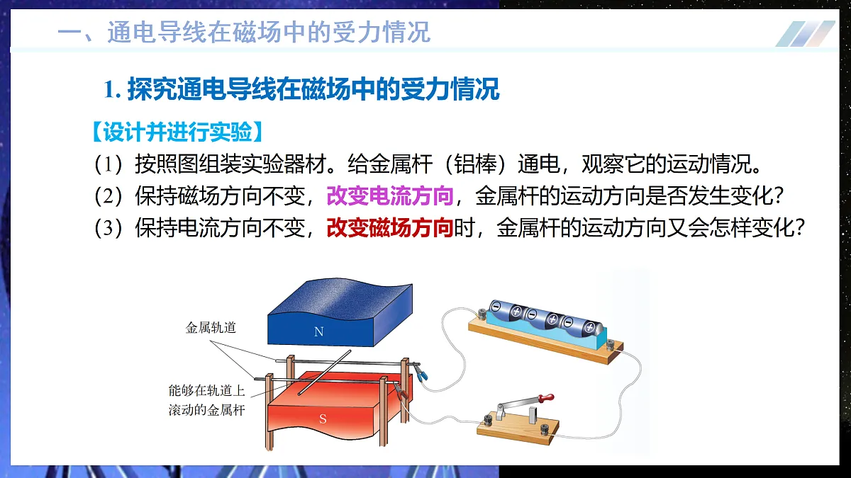 第三节 磁场对通电导线的作用(培优教学课件)物理沪科版2024九年级全一册第6页