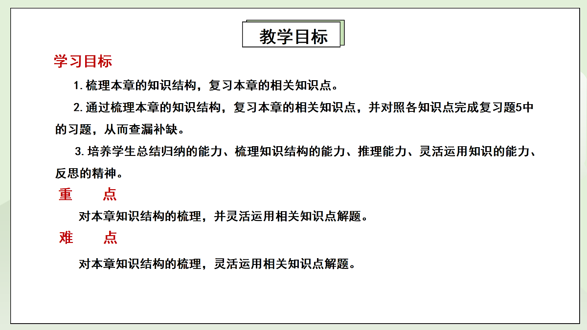 新湘教版初中数学八年级上册5.5直角三角形复习与小结》课件第2页