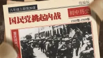 初中人教版（2024）第七单元 人民解放战争第20课 国民党挑起内战课前预习课件ppt