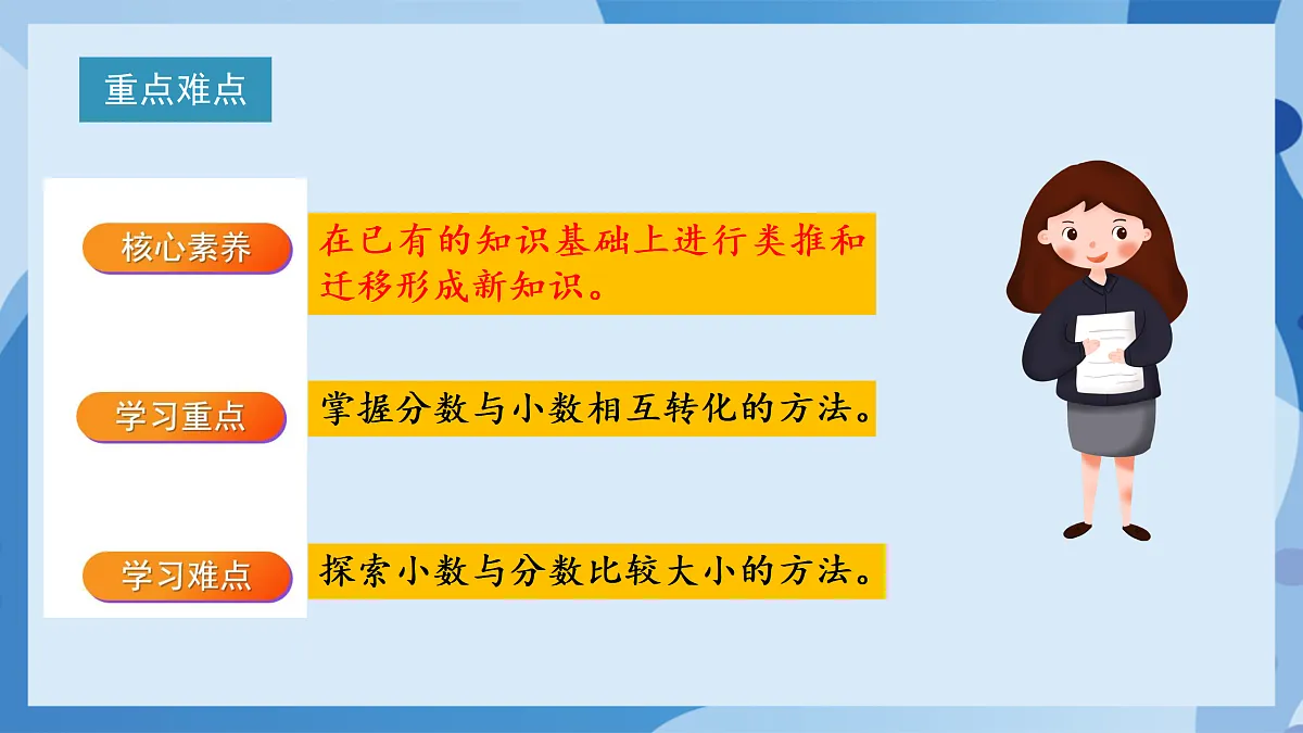 北师大版数学五下1.3《“分数王国”与“小数王国”》(教学课件)第3页