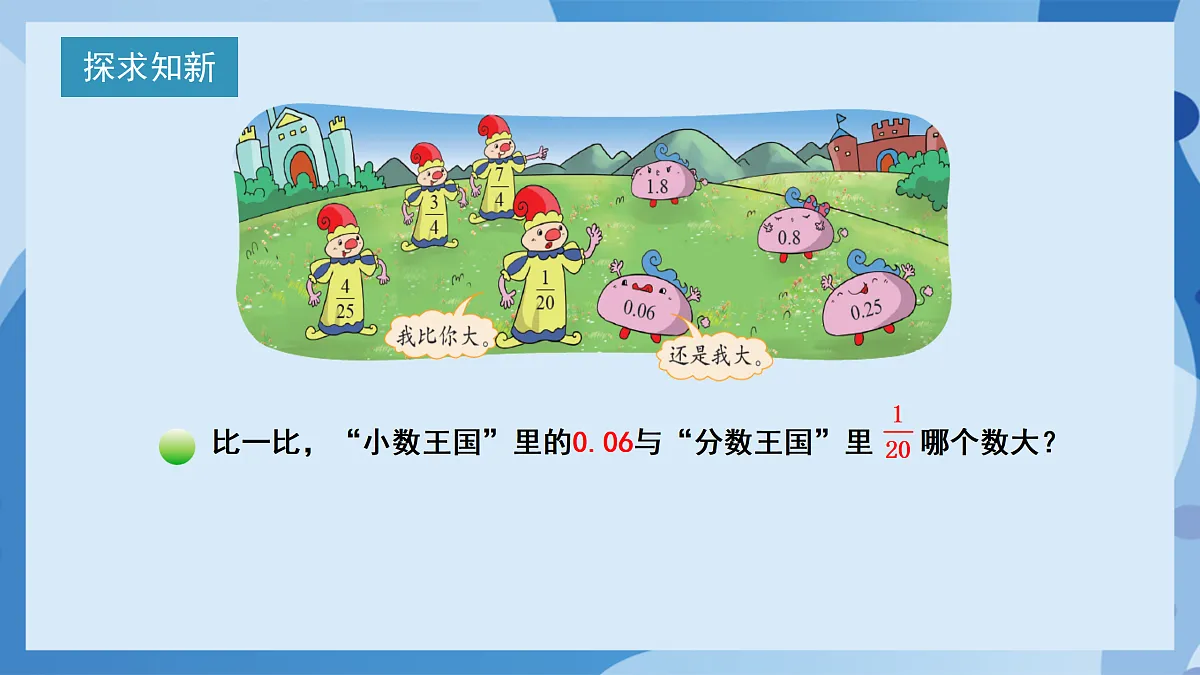 北师大版数学五下1.3《“分数王国”与“小数王国”》(教学课件)第7页