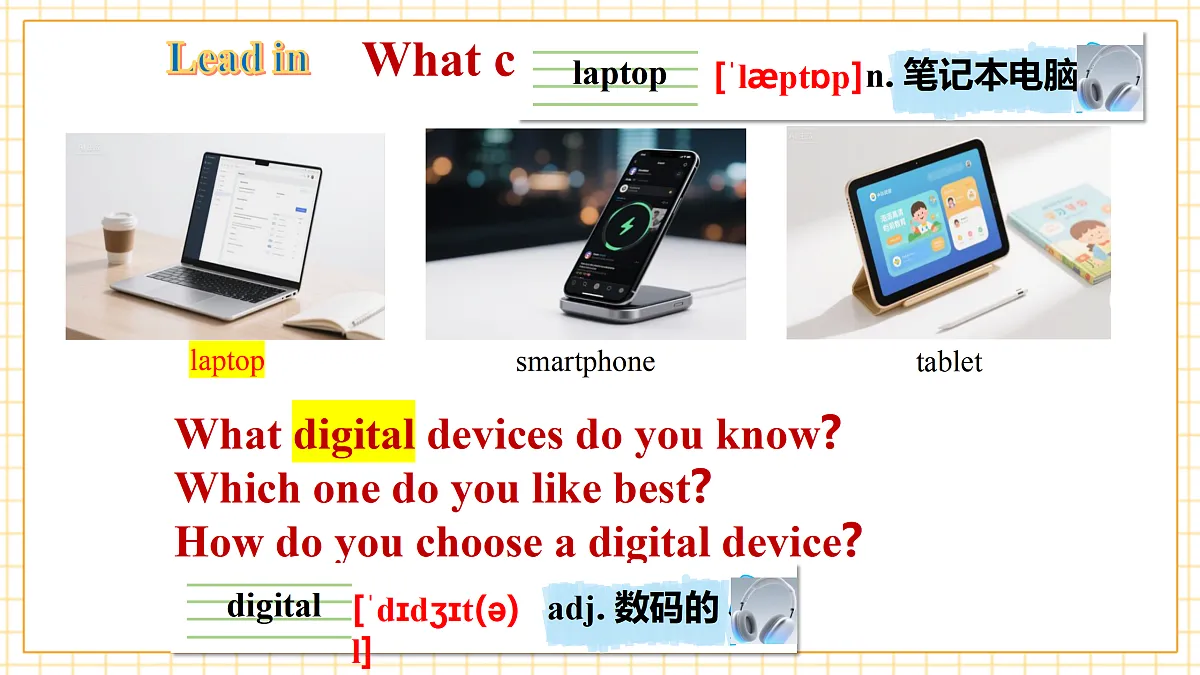 Unit 3 Our digital lives 第2课时Listening & Speaking 课件-新沪教版 八上第4页
