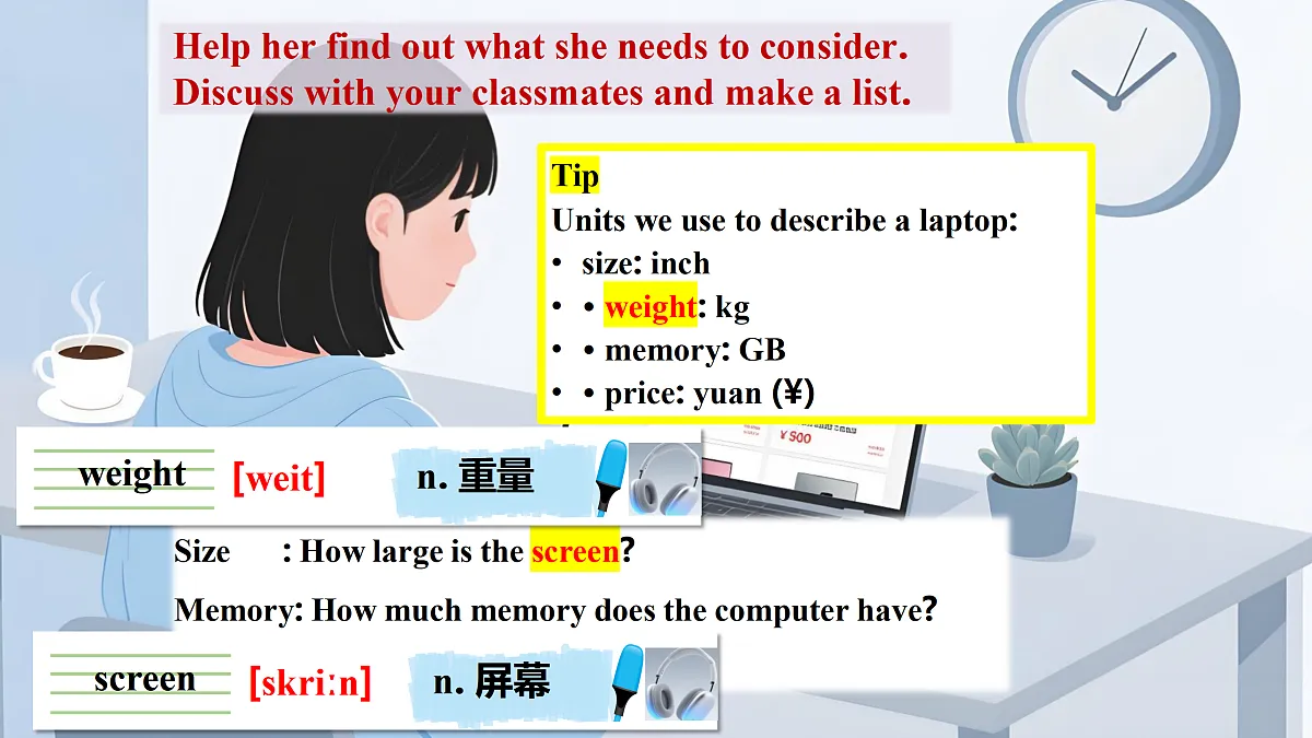 Unit 3 Our digital lives 第2课时Listening & Speaking 课件-新沪教版 八上第6页